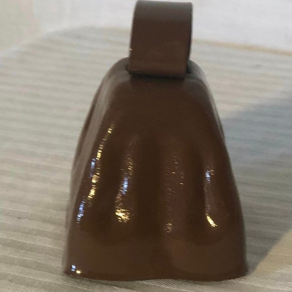 Jamboree Wheeling, West Virginia USA Brown Metal Cowbell & Brown Wooden Miniatur - Picture 4 of 10